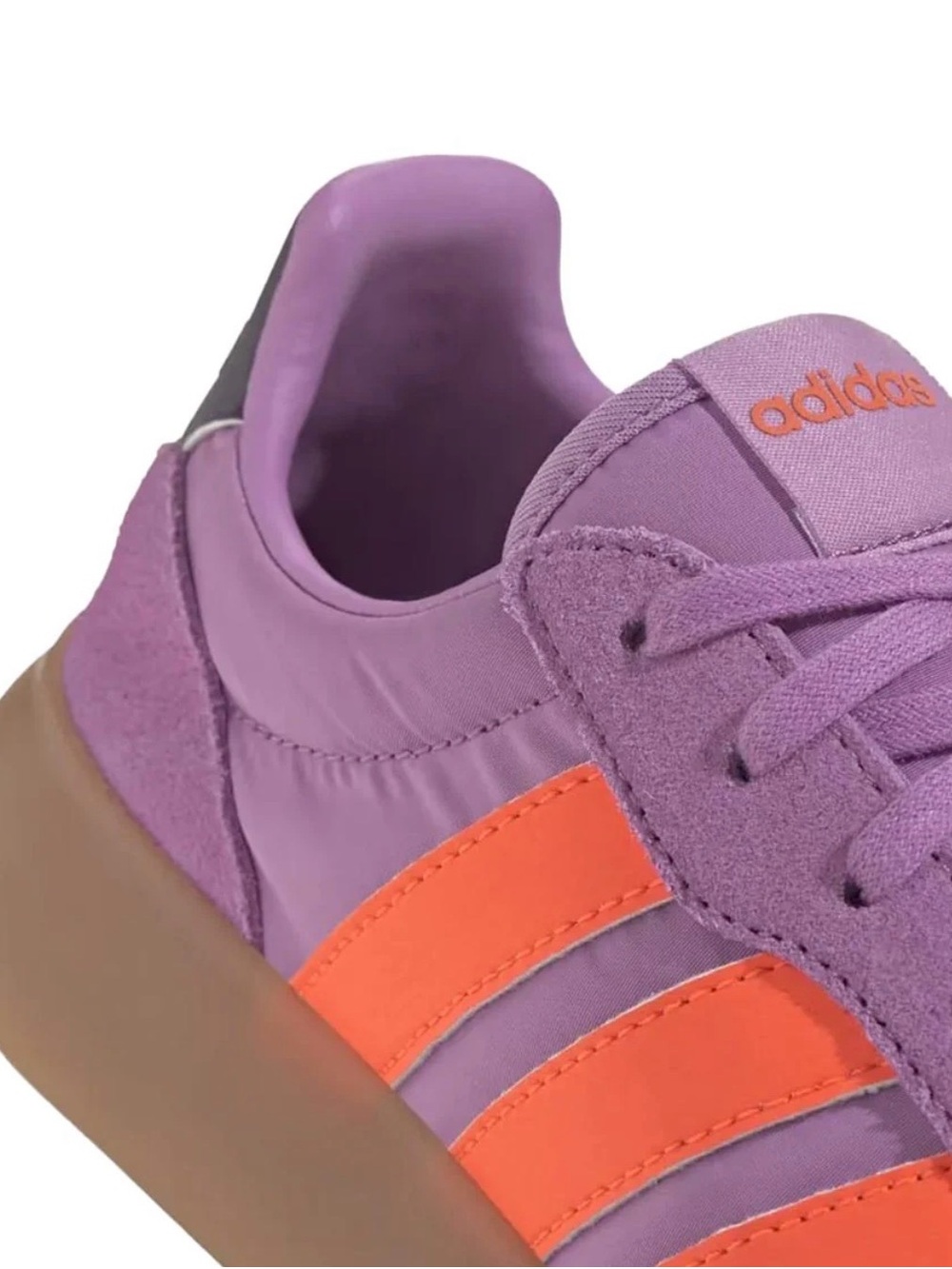 adidas Barreda Women's Sneaker in Purple with Orange Stripes 985999 - Picture 8 of 8